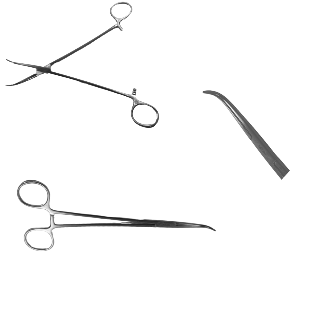 Jarit 140-331 Gemini Artery Clamp Serrated, Full Curved