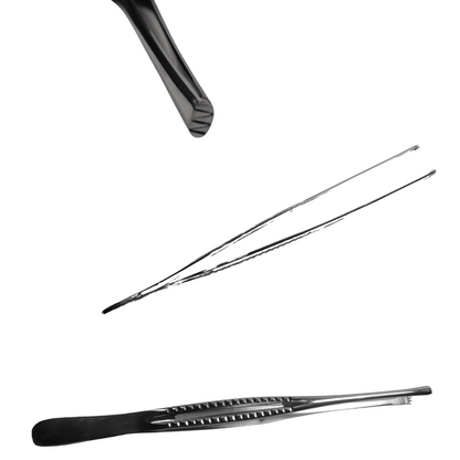 Russian Tissue Surgical Forceps Multi Teeth 6 inches